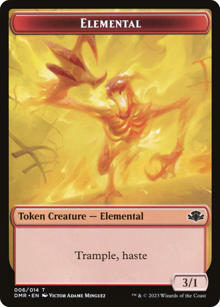 Elemental Token [Dominaria Remastered Tokens] | Tables and Towers