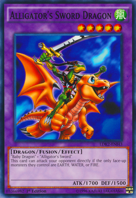 Alligator's Sword Dragon [LDK2-ENJ43] Common | Tables and Towers