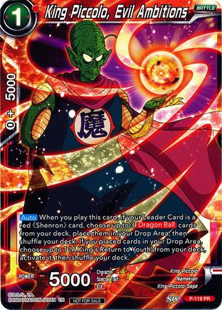 King Piccolo, Evil Ambitions (Power Booster) (P-119) [Promotion Cards] | Tables and Towers