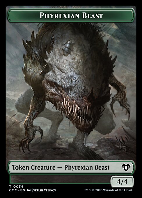 Eldrazi Scion // Phyrexian Beast Double-Sided Token [Commander Masters Tokens] | Tables and Towers