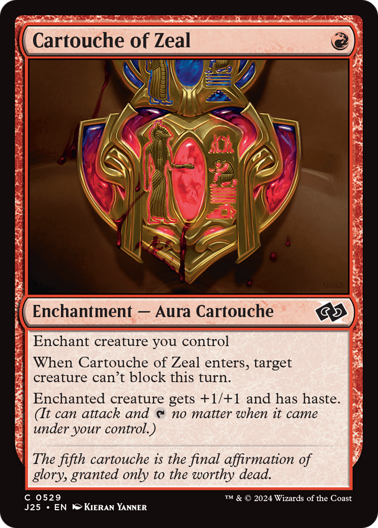 Cartouche of Zeal [Foundations Jumpstart] | Tables and Towers