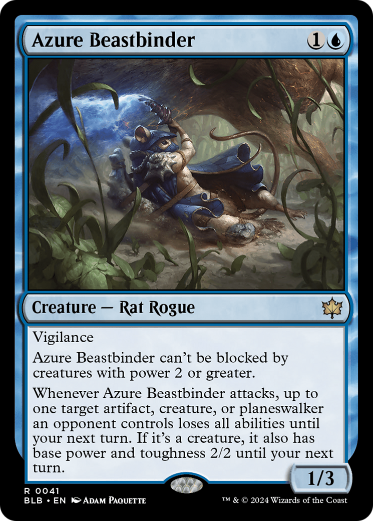 Azure Beastbinder [Bloomburrow] | Tables and Towers