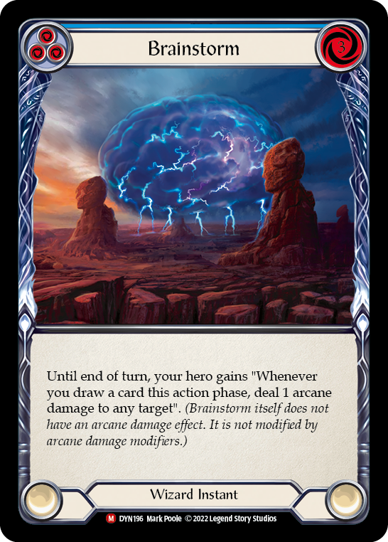 Brainstorm [DYN196] (Dynasty)  Rainbow Foil | Tables and Towers