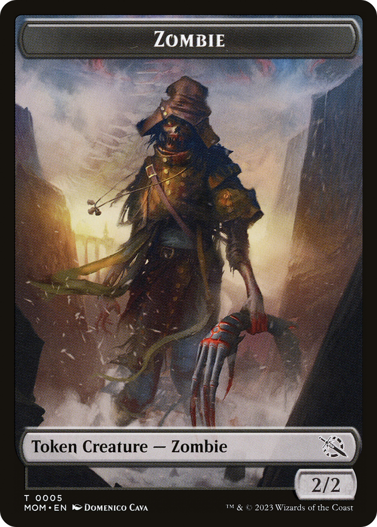 Treasure (21) // Zombie Double-Sided Token [March of the Machine Tokens] | Tables and Towers