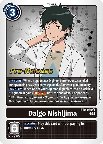 Daigo Nishijima [BT9-089] [X Record Pre-Release Promos] | Tables and Towers