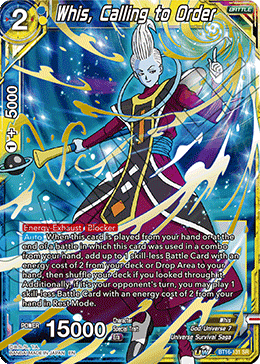 Whis, Calling to Order (BT16-131) [Realm of the Gods] | Tables and Towers