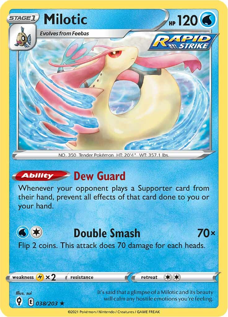 Milotic (038/203) [Sword & Shield: Evolving Skies] | Tables and Towers