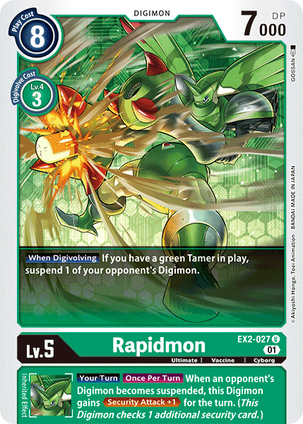 Rapidmon [EX2-027] [Digital Hazard] | Tables and Towers