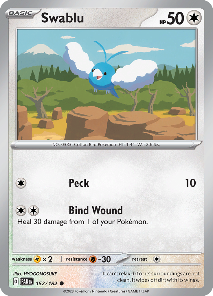 Swablu (152/182) [Scarlet & Violet: Paradox Rift] | Tables and Towers