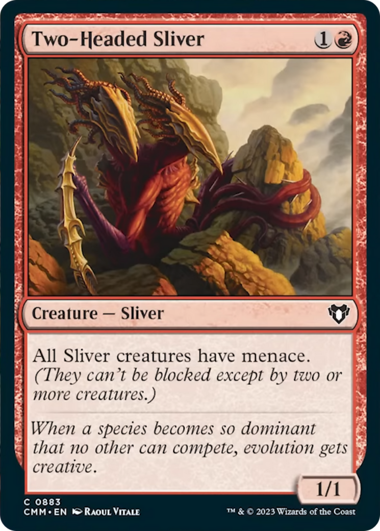 Two-Headed Sliver [Commander Masters] | Tables and Towers