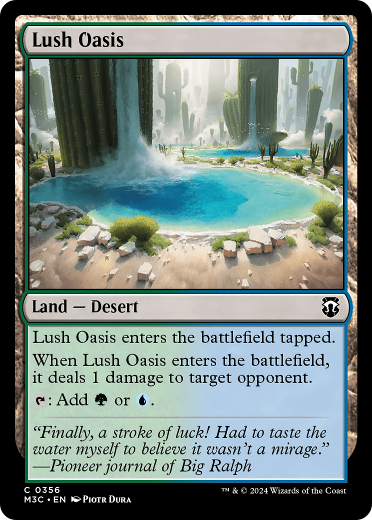 Lush Oasis (Ripple Foil) [Modern Horizons 3 Commander] | Tables and Towers