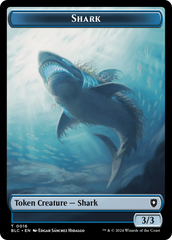 Elemental // Shark Double-Sided Token [Bloomburrow Commander Tokens] | Tables and Towers