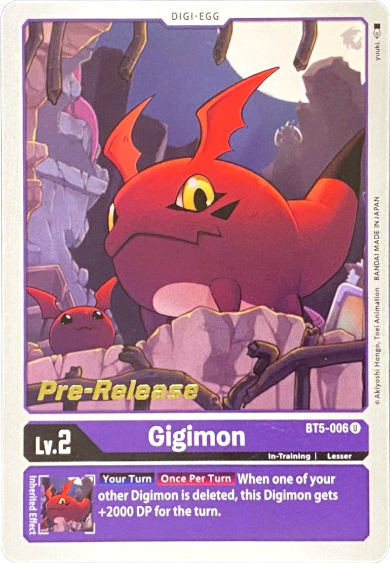 Gigimon [BT5-006] [Battle of Omni Pre-Release Promos] | Tables and Towers