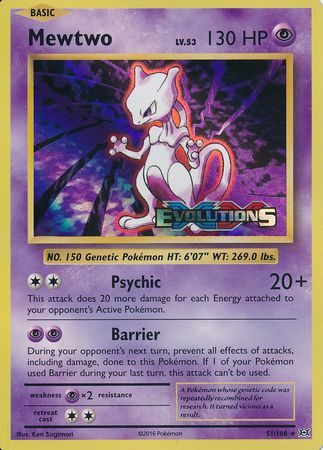 Mewtwo (51/108) (XY Evolutions Prerelease) [XY: Black Star Promos] | Tables and Towers