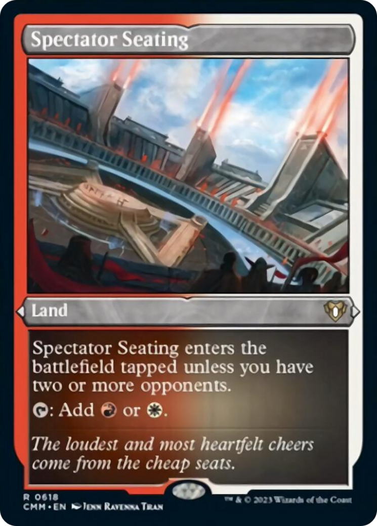 Spectator Seating (Foil Etched) [Commander Masters] | Tables and Towers