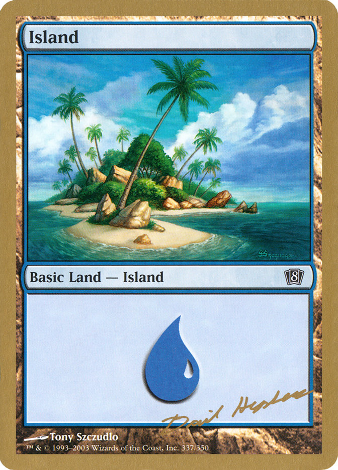 Island (dh337) (Dave Humpherys) [World Championship Decks 2003] | Tables and Towers