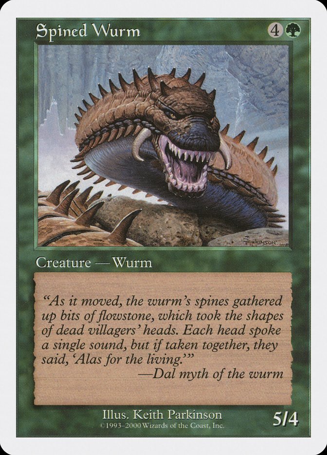 Spined Wurm [Media Promos] | Tables and Towers