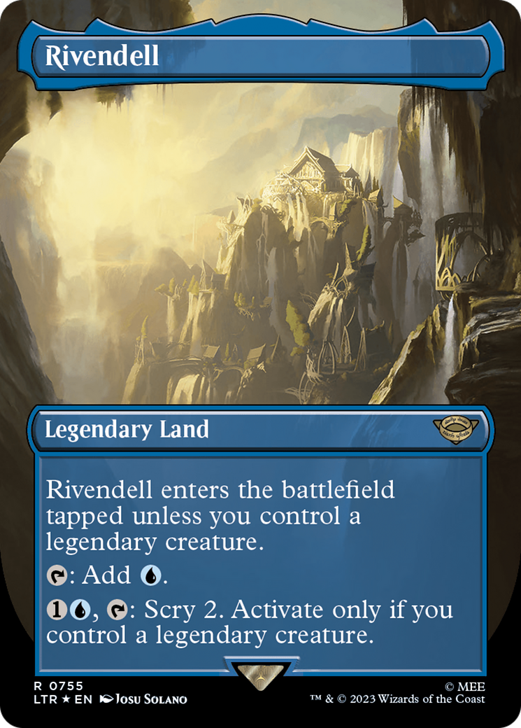 Rivendell (Borderless) (Surge Foil) [The Lord of the Rings: Tales of Middle-Earth] | Tables and Towers