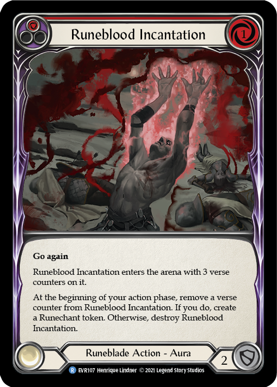 Runeblood Incantation (Red) [EVR107] (Everfest)  1st Edition Normal | Tables and Towers