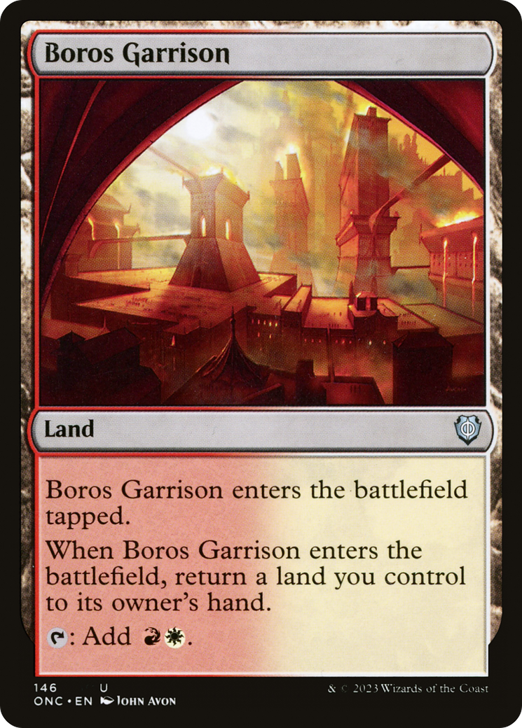 Boros Garrison [Phyrexia: All Will Be One Commander] | Tables and Towers