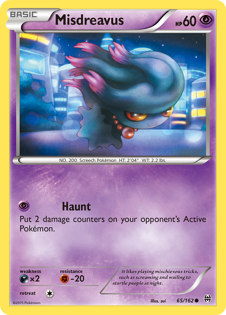 Misdreavus (65/162) [XY: BREAKthrough] | Tables and Towers