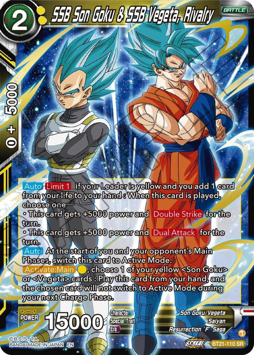 SSB Son Goku & SSB Vegeta, Rivalry (BT21-110) [Wild Resurgence] | Tables and Towers