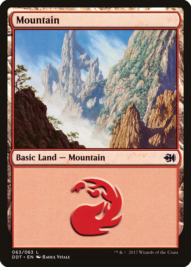Mountain (63) [Duel Decks: Merfolk vs. Goblins] | Tables and Towers