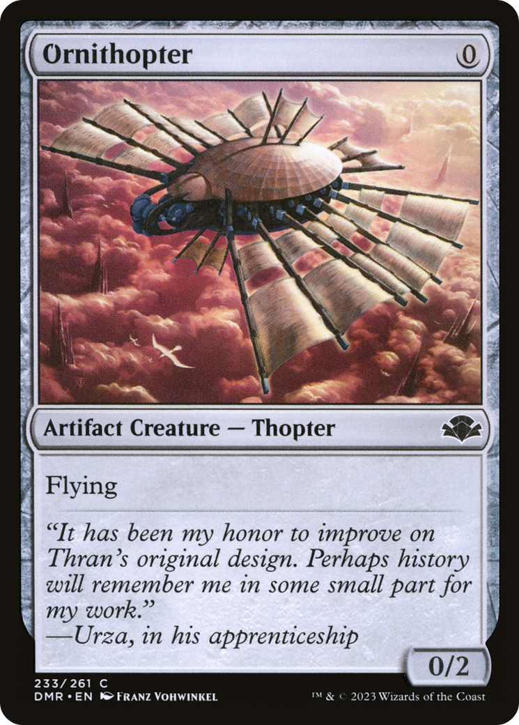 Ornithopter [Dominaria Remastered] | Tables and Towers