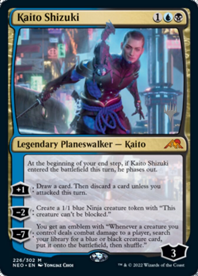 Kaito Shizuki (Promo Pack) [Kamigawa: Neon Dynasty Promos] | Tables and Towers