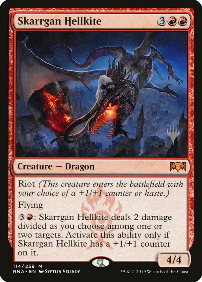 Skarrgan Hellkite (Promo Pack) [Ravnica Allegiance Promos] | Tables and Towers