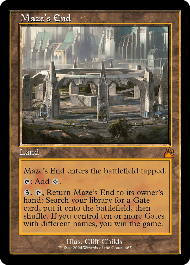 Maze's End (Retro Frame) [Ravnica Remastered] | Tables and Towers