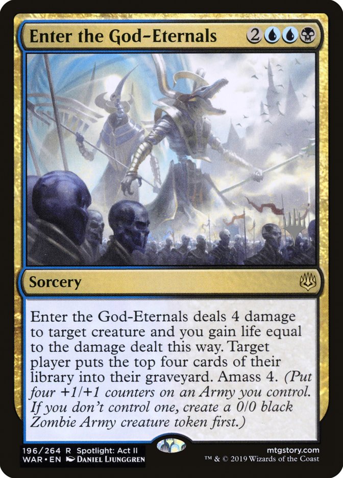 Enter the God-Eternals (Promo Pack) [War of the Spark Promos] | Tables and Towers