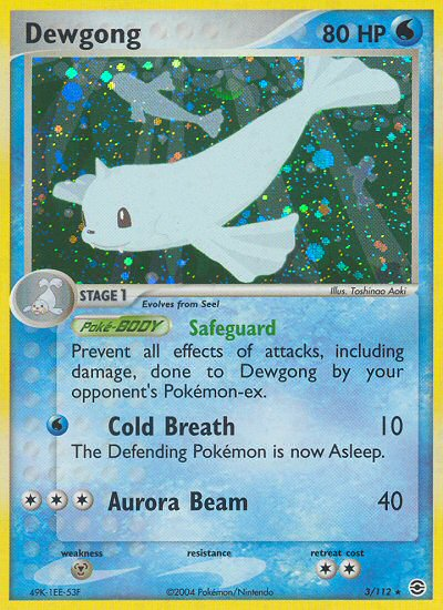 Dewgong (3/112) [EX: FireRed & LeafGreen] | Tables and Towers