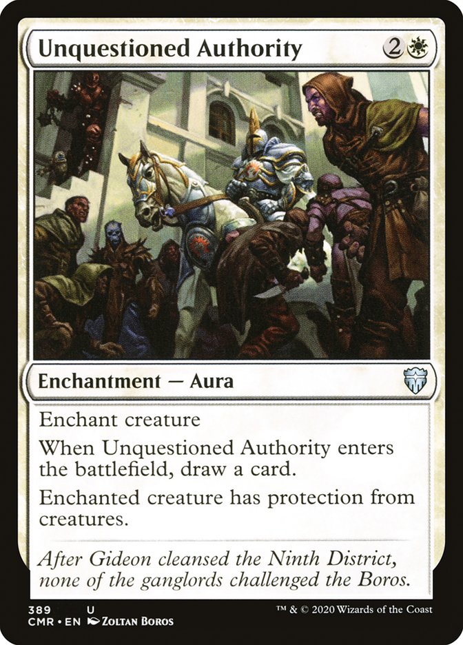 Unquestioned Authority [Commander Legends] | Tables and Towers