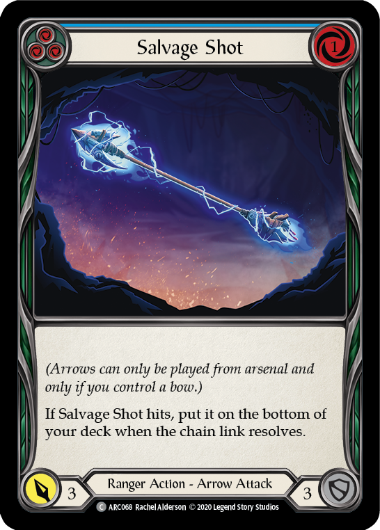 Salvage Shot (Blue) [U-ARC068] (Arcane Rising Unlimited)  Unlimited Rainbow Foil | Tables and Towers