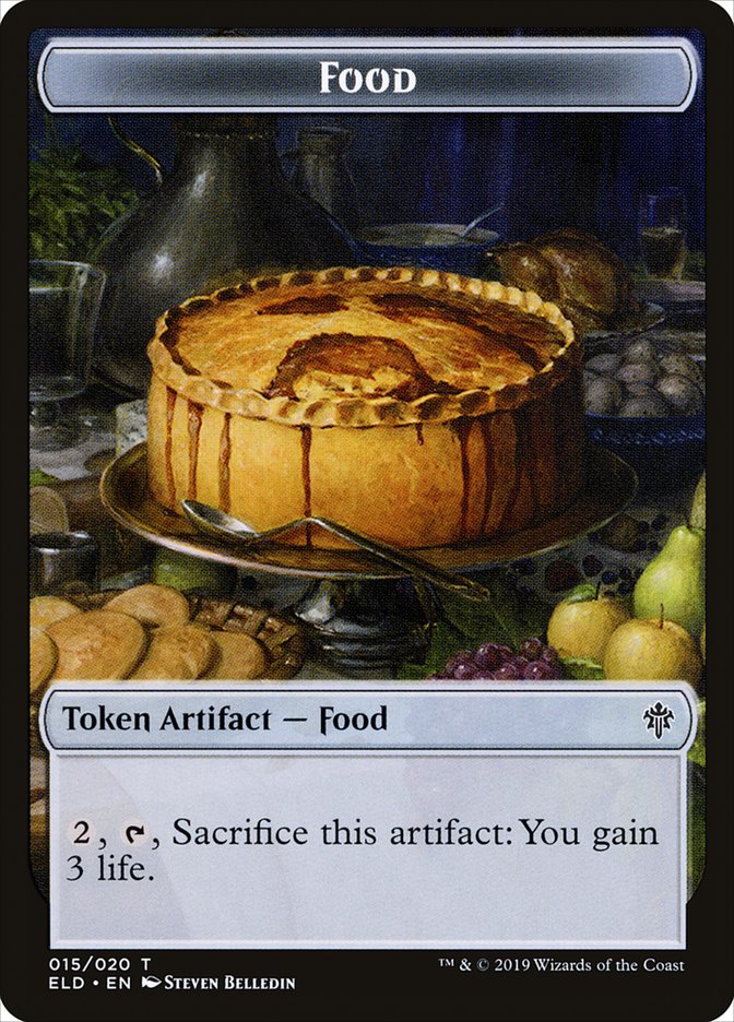 Wolf // Food (15) Double-Sided Token [Throne of Eldraine Tokens] | Tables and Towers