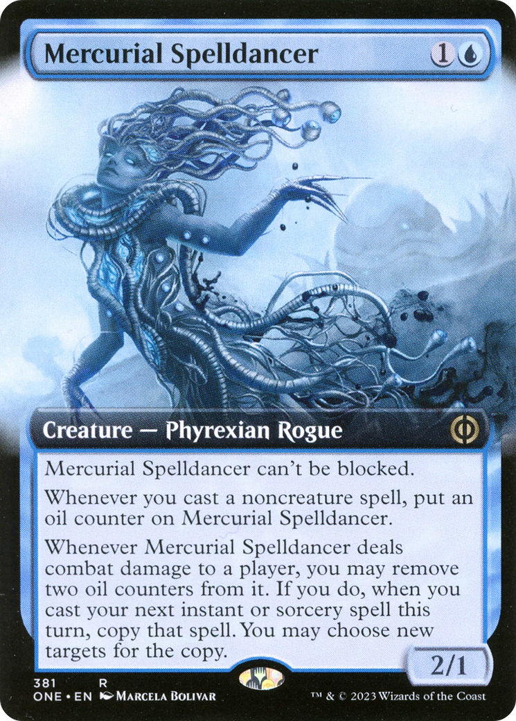 Mercurial Spelldancer (Extended Art) [Phyrexia: All Will Be One] | Tables and Towers