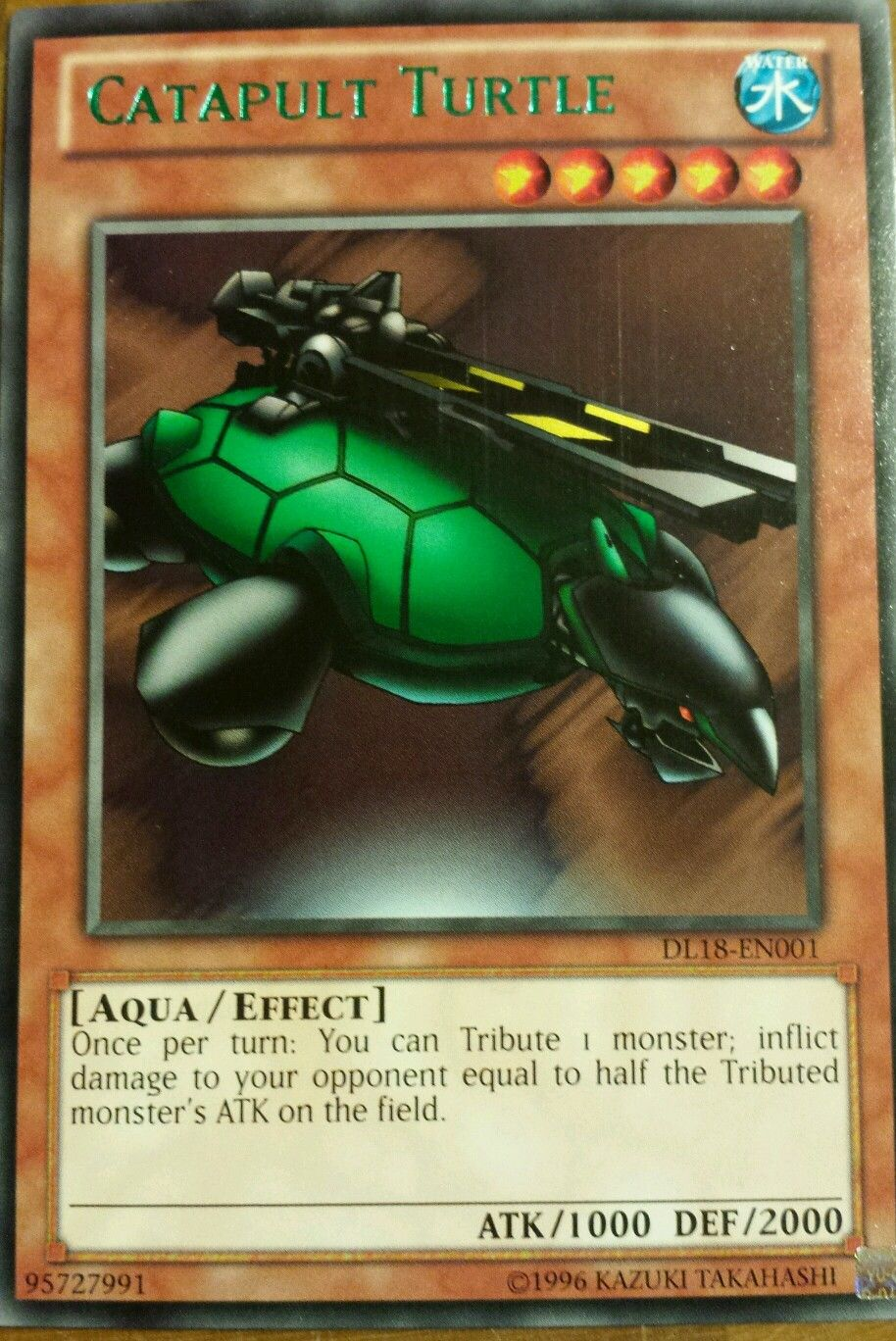 Catapult Turtle (Green) [DL18-EN001] Rare | Tables and Towers