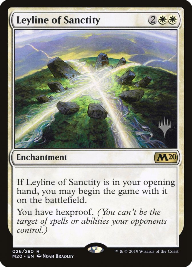 Leyline of Sanctity (Promo Pack) [Core Set 2020 Promos] | Tables and Towers