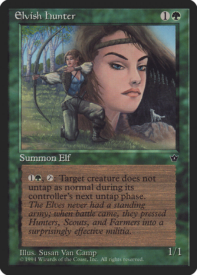 Elvish Hunter (Susan Van Camp) [Fallen Empires] | Tables and Towers