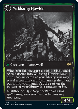 Howlpack Piper // Wildsong Howler [Innistrad: Double Feature] | Tables and Towers