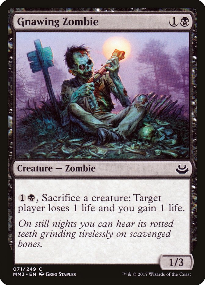 Gnawing Zombie [Modern Masters 2017] | Tables and Towers