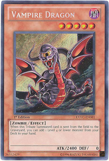 Vampire Dragon [EXVC-EN081] Secret Rare | Tables and Towers