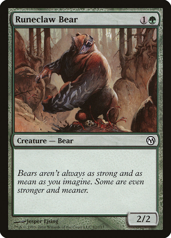 Runeclaw Bear [Duels of the Planeswalkers] | Tables and Towers