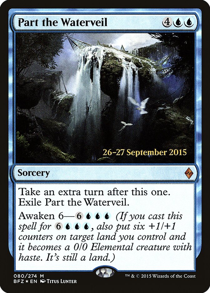 Part the Waterveil [Battle for Zendikar Prerelease Promos] | Tables and Towers