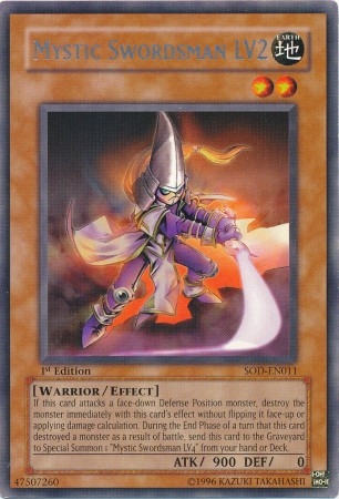 Mystic Swordsman LV2 [SOD-EN011] Rare | Tables and Towers