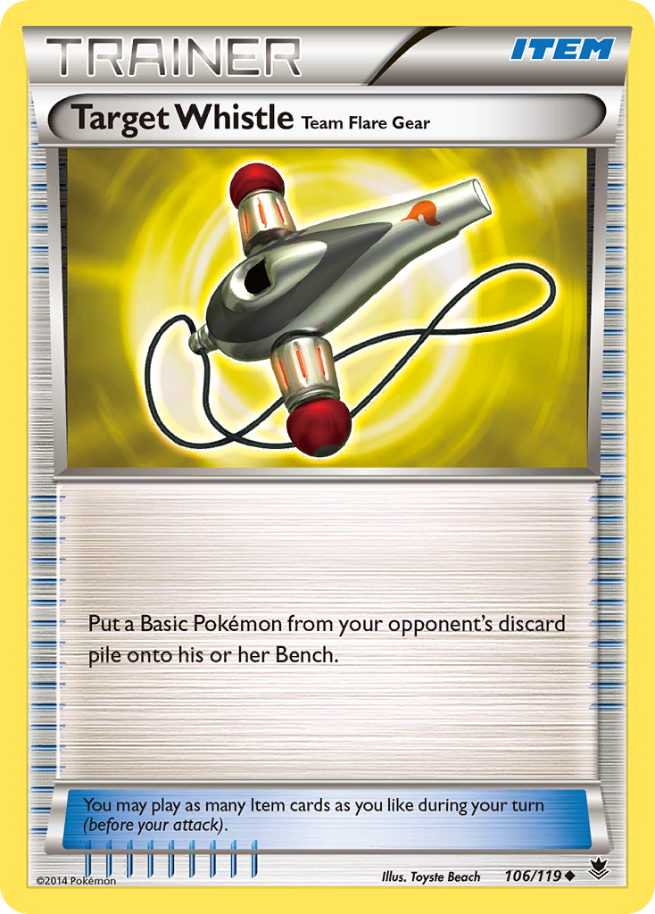 Target Whistle Team Flare Gear (106/119) [XY: Phantom Forces] | Tables and Towers