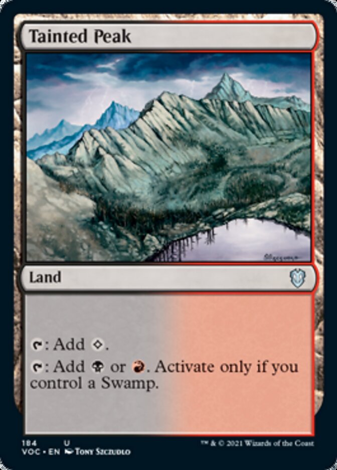 Tainted Peak [Innistrad: Crimson Vow Commander] | Tables and Towers