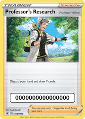 Professor's Research (SWSH178) (Pokemon Go Code) [Sword & Shield: Black Star Promos] | Tables and Towers