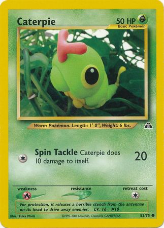 Caterpie (53/75) [Neo Discovery Unlimited] | Tables and Towers